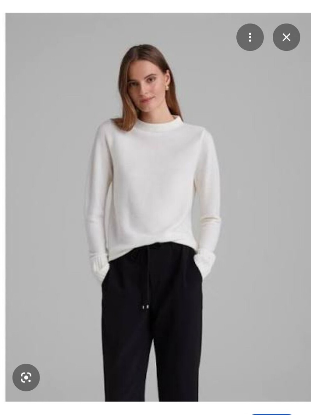 Club Monaco Tommie Cream Merino Wool Mockneck Sweater Sz Medium